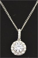 Flawless White Sapphire Necklace