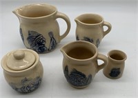 5 pieces Sleepy Eye pottery from Sandhurst