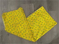 Vintage Yellow Floral Fabric