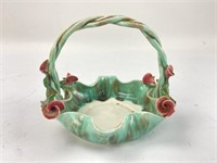 Porcelain Rose Trinket Basket