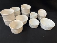 Porcelain Bowls, Plates & Kitchen Towels