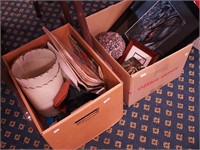 Two boxes of miscellaneous including gloves,