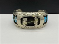 VINTAGE NAVAJO TURQUOISE CUFF BRACELET