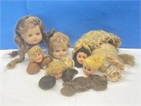 Assortment of Vintage Doll Heads