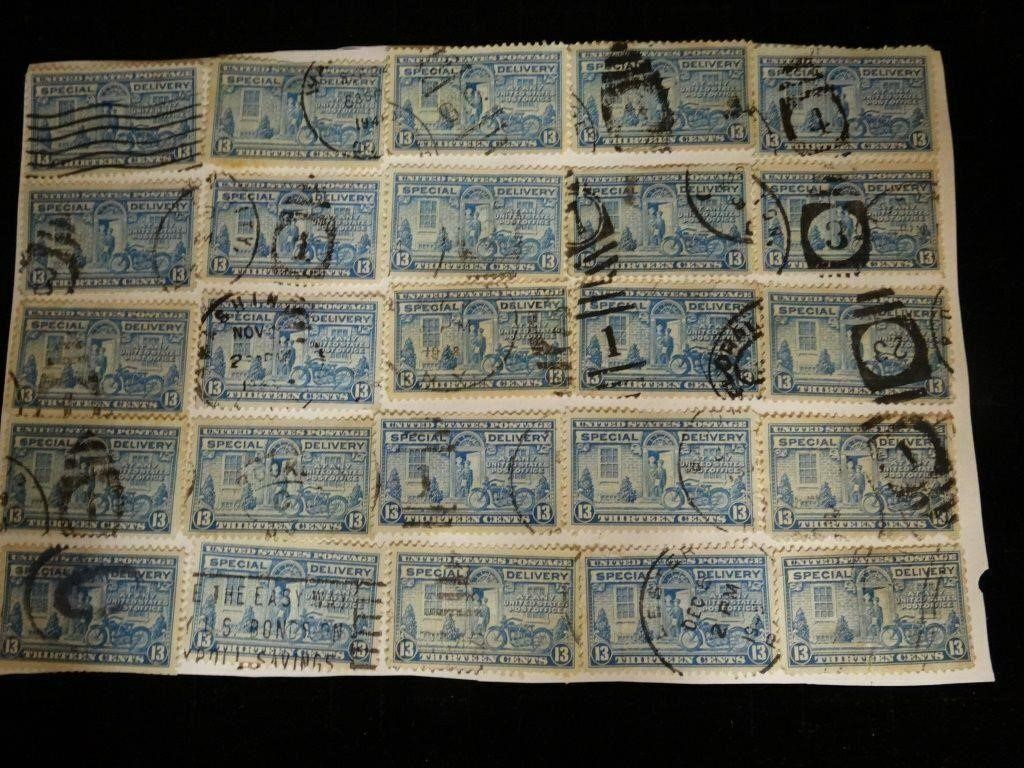 1937 E17 U.S. 30 Cents Motorcycle Delivery Stamps