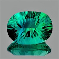 Natural Emerald Green Fluorite 30.66 Cts {Flawless