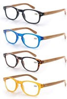 MODFANS 4 Pack Reading Glasses Fashion, +4.00