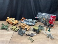 Mixed Lot Military Vehicles and Soldiers 1 Gi Joe