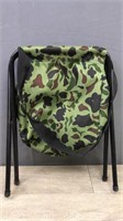 Folding Portable Chair W/ Storage Area Camo
