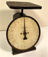 24 lbs- antique kitchen scale