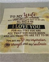 CLOTH MATERIAL HOME DECOR "TO MY WIFE"