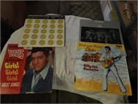 4 Vintage LP Records - Elvis & Queen