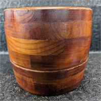 Large Turned Wood Planter