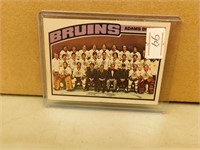 1976 OPC Boston Bruin Team Card #133