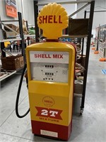 Restored Gilbarco Electric Petrol Pump in Shell