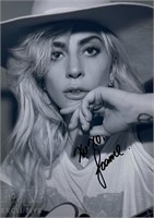 Autograph COA Lady Gaga Photo