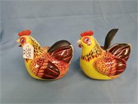 Pair Of Vintage Battery Op Chickens