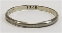 10K White Gold Wedding Band