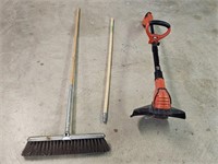 Black and Decker Trimmer, Push Broom, Handle