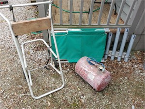 Cot air tank and more pole holder