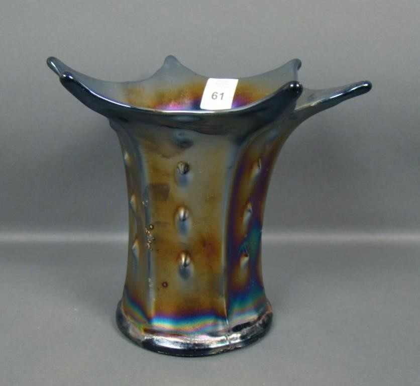 Dugan Purple Target Squatty Flared Vase