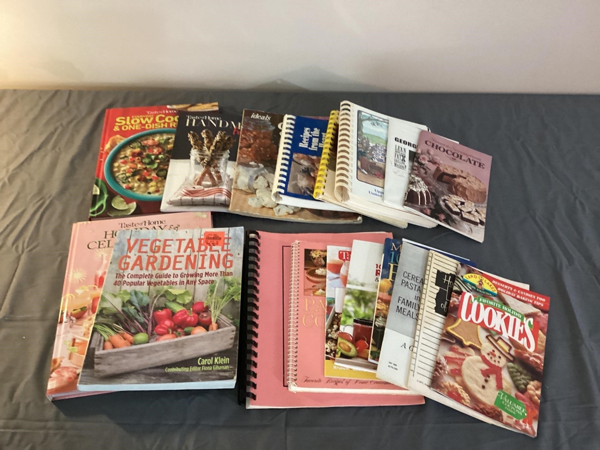 Assorted cookbooks