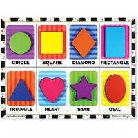 Melissa & Doug 3730 Shapes Chunky Puzzle