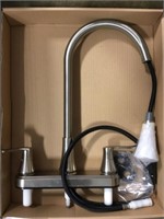 Two Handled Kitchen Faucet Nickel