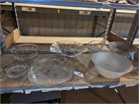 Assorted Glass Punch Bowls & Other