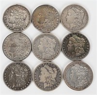 9- MORGAN SILVER DOLLARS