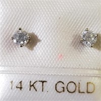 $800 14K  Diamond(0.23ct) Earrings