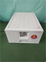 Storage stackable container drawer