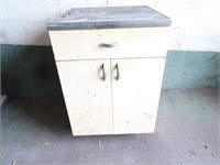 Vintage Metal Cabinet/Countertop - Needs Work -