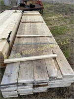 Bunk of 50,  9"x 1 1/4" x 20' brushed lumber