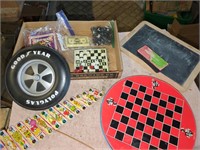 Vintage Games, Goodyear Frisbee,  tin xylophone,