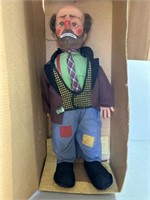 VIBTAGE EMMETT KELLY WILLIE THE CLOWN DOLL WITH