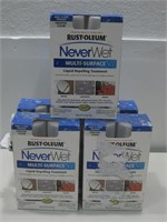 Five NIB Rustoleum Never Wet Repellant Kit
