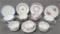 Fine Porcelain Cups & Saucers