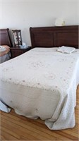 Embroidered Bed Spread and pillow cases