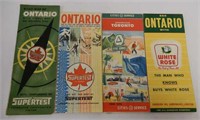 LOT OF 4 VARIOUS OIL COMPANY ROAD MAPS