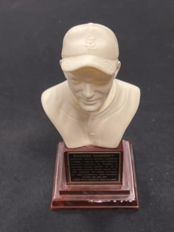 Rogers Hornsby Hall Of Fame Replica Bust, 1963