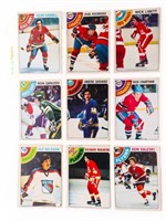 Group of 9 -1978 OPC NHL Hockey Cards