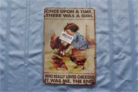 Retro Tin Sign "Once Upon A Time"