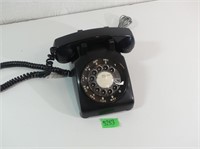 Vintage Black Rotary Telephone / Works