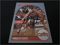 1990-91 HOOPS MARK PRICE AUTOGRAPH COA