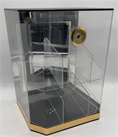 Lockable Counter Top Show Case w/Hygrometer