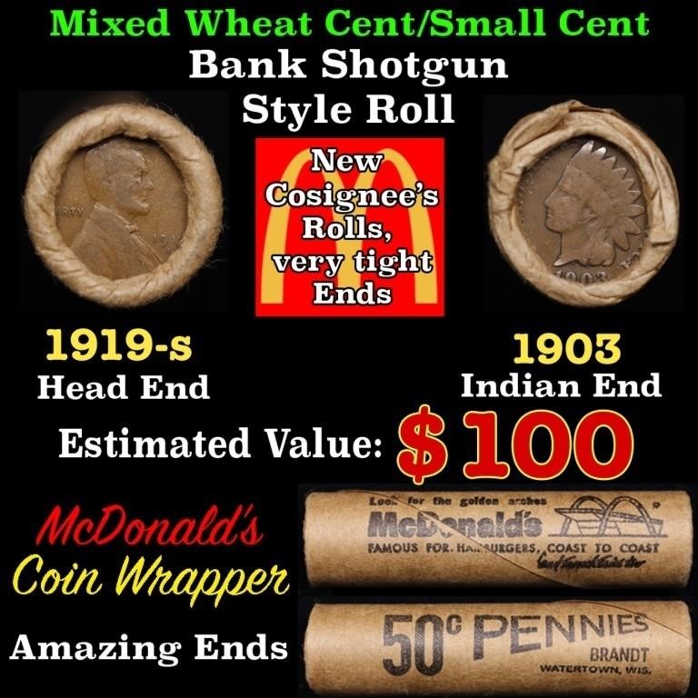 Small Cent Mixed Roll Orig Brandt McDonalds Wrappe