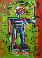 Original In Manner of Jean-Michel Basquiat COA