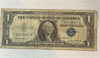 1957B Silver Certificate $1 Blue Seal
