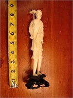 Carved ivory Japanese okimono